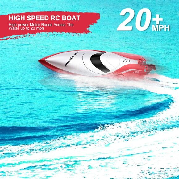 Remote Control Boat, High Speed H106 Rc Boat for Pools and Lakes, 20+ KMH 2. - Picture 14 of 16